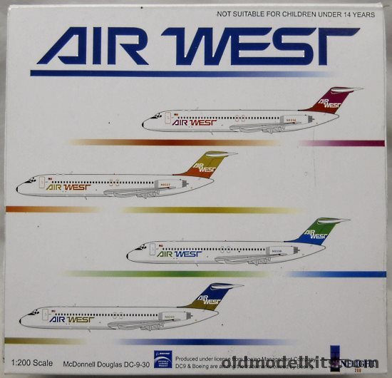 Inflight 1/200 McDonnell Douglas DC-9 Air West - (DC-9-30), IF932020 plastic model kit